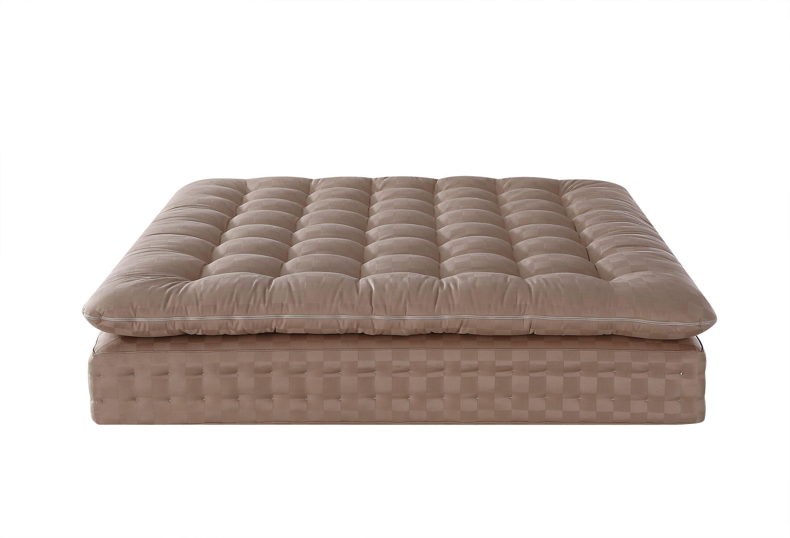 Light Brown Luxury Pillow Top Hybrid Mattress | Custom sizing